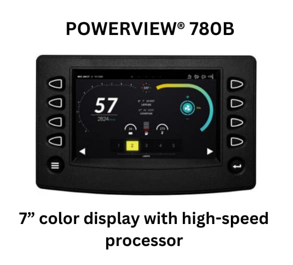 Powerview 780B with a vibrant 7-inch color display and a powerful high-speed processor for optimal user experience